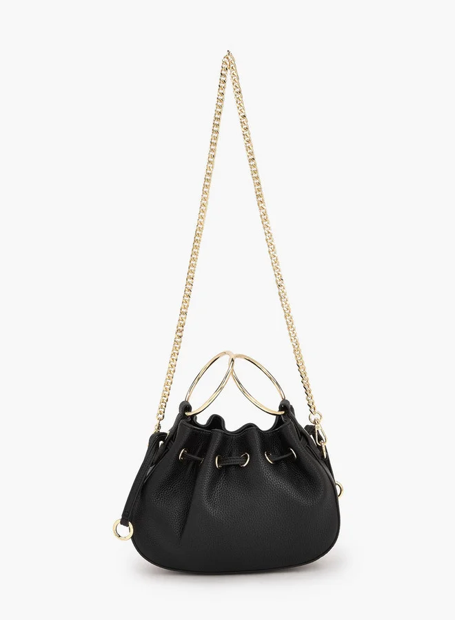Celeste Textured Crossbody Bag With Detachable Chain Strap